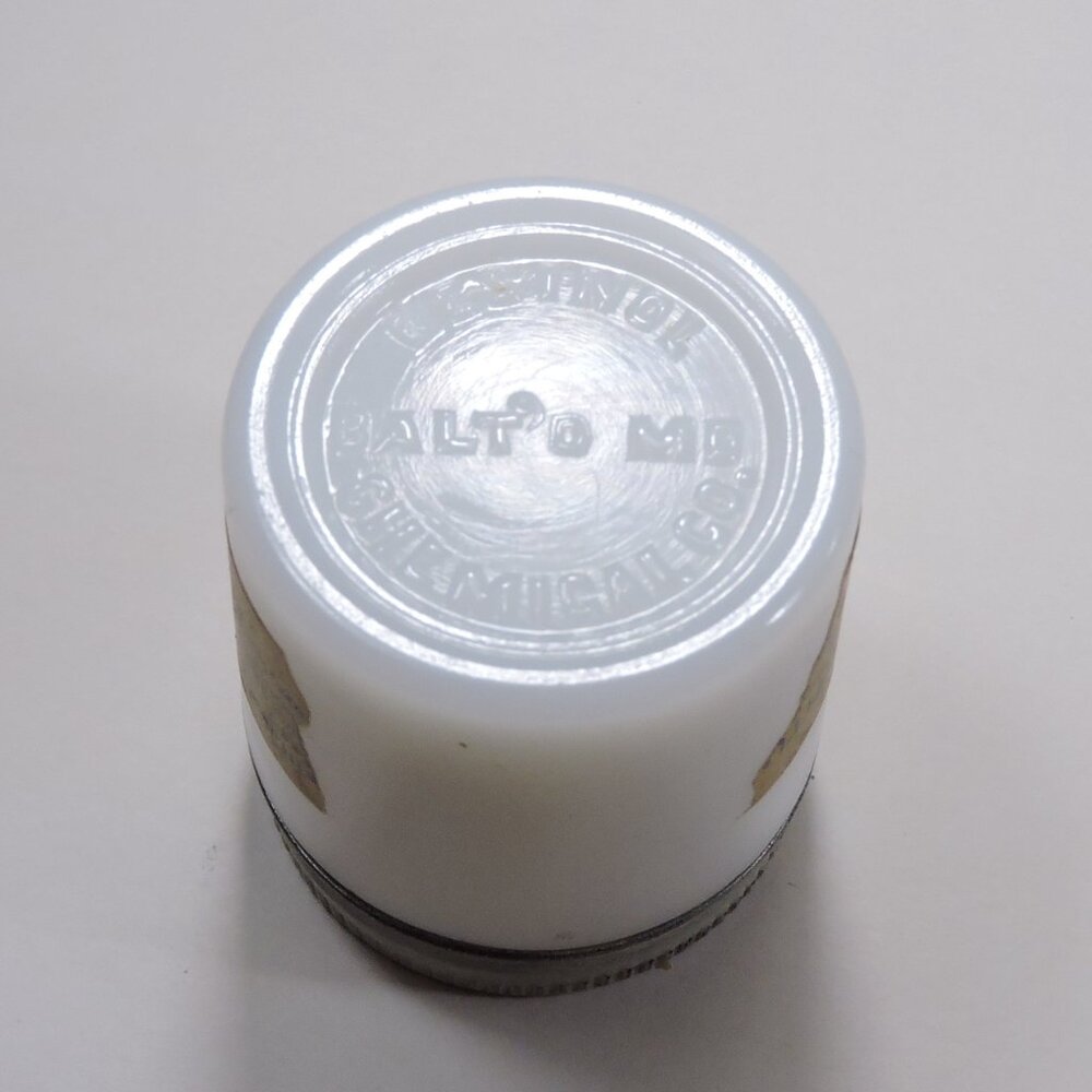 Vintage Watkins & Resinol Milk Glass Jars - Decor - Display - Empty No Contents - Picture 9 of 11